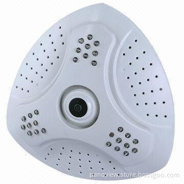 Fish-eye Camera with 1.3Mp High Resolution Day and Night Vision Indoor Camera